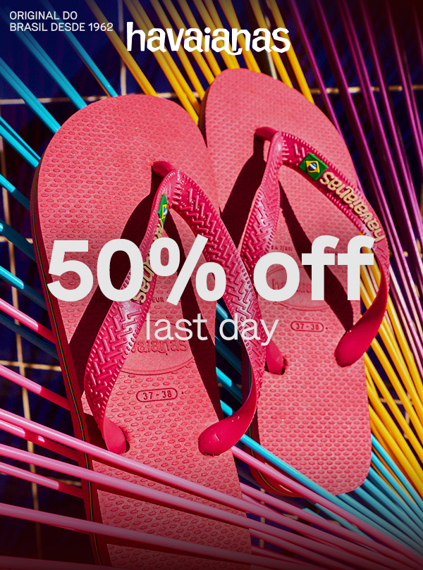 50% off                 last day